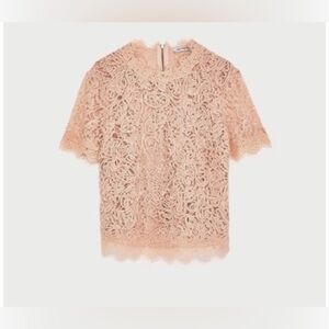 Zara lace zipper back top